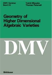Cover of: Geometry of Higher Dimensional Algebraic Varieties (Oberwolfach Seminars)