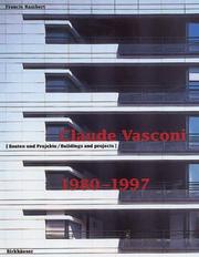 Claude Vasconi by Francis Rambert