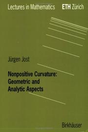 Cover of: Nonpositive Curvature by Jürgen Jost