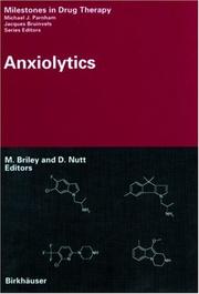 Cover of: Anxiolytics (Milestones in Drug Therapy)