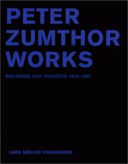 Cover of: Peter Zumthor Works