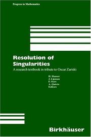Cover of: Resolution of Singularities by 