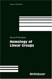 Cover of: Homology of Linear Groups