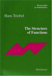 Cover of: The Structure of Functions