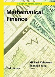 Cover of: Mathematical Finance: Workshop of the Mathematical Finance. Research Project, Konstanz, Germany, October 5-7, 2000 (Trends in Mathematics)