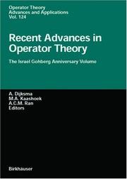 Recent advances in operator theory