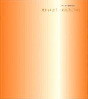Cover of: Minimalist Architecture by Franco Bertoni