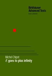 Cover of: L Goes to Plus Infinity (Birkhauser Advanced Texts)