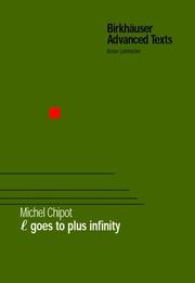 Cover of: L Goes to Plus Infinity (Birkhauser Advanced Texts) by Michel Chipot