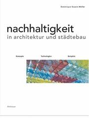 Cover of: Nachhaltigkeit in Architektur und Städtebau: Konzepte, Technologien, Beispiele