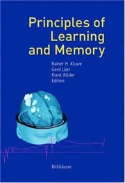 Cover of: Principles of learning and memory | 