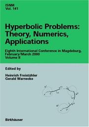 Cover of: Hyperbolic Problems: Theory, Numerics, Applications by 