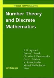 Cover of: Number Theory and Discrete Mathematics (Trends in Mathematics) | 