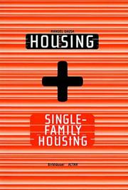 Cover of: Housing + single-family housing