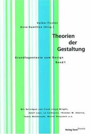 Cover of: Theorien der Gestaltung: Grundlagentexte zum Design, Band 1