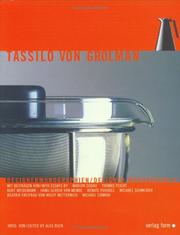 Cover of: Tassilo von Grolman (Designer Monographs) by Alex Buck