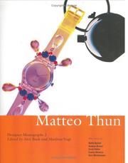 Cover of: Matteo Thun (Designer Monographs)