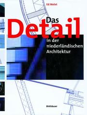 Cover of: Das Detail in der niederländischen Architektur