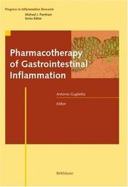 Cover of: Pharmacotherapy of Gastrointestinal Inflammation (Progress in Inflammation Research)