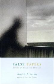 Cover of: False papers