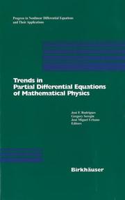 Cover of: Trends in Partial Differential Equations of Mathematical Physics (Progress in Nonlinear Differential Equations and Their Applications)