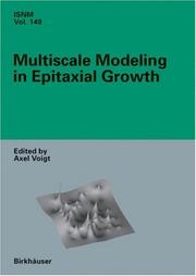 Cover of: Multiscale Modeling in Epitaxial Growth