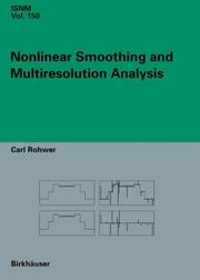 Cover of: Nonlinear Smoothing and Multiresolution Analysis