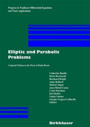 Cover of: Elliptic and Parabolic Problems : A Special Tribute to the Work of Haim Brezis (Progress in Nonlinear Differential Equations and Their Applications) (Progress ... Equations and Their Applications)