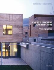 Energy-efficient architecture by Roberto Gonzalo, Karl J. Habermann