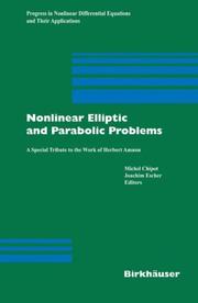 Cover of: Nonlinear Elliptic and Parabolic Problems: A Special Tribute to the Work of Herbert Amann (Progress in Nonlinear Differential Equations and Their Applications)