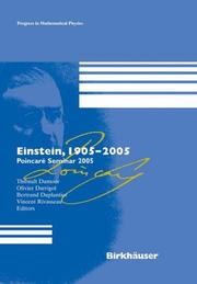 Cover of: Einstein, 1905-2005: Poincaré Seminar 2005