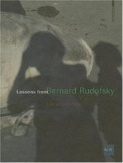 Cover of: Lessons from Bernard Rudofsky: Life as a Voyage