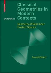 Classical geometries in modern contexts by Walter Benz