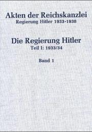 Cover of: Die Regierung Hitler.
