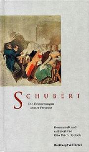 Cover of Schubert by Otto Erich Deutsch