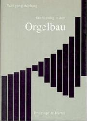 Cover of: Einführung in den Orgelbau