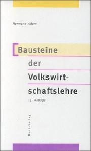 Cover of: Bausteine der Volkswirtschaftslehre.