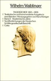 Cover of: Tagebücher 1821-1826