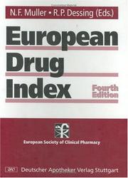 Cover of: European Drug Index, 4th Edition by Muller