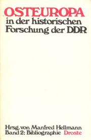 Cover of: Osteuropa in der historischen Forschung der DDR.