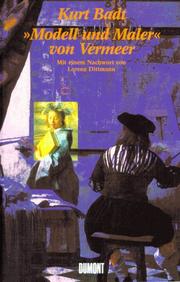 Cover of: Modell und Maler von Jan Vermeer: Probleme der Interpretation : eine Streitschrift gegen Hans Sedlmayr