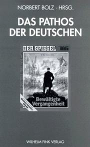 Cover of: Das Pathos der Deutschen
