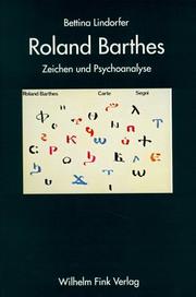 Cover of: Roland Barthes by Bettina Lindorfer