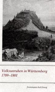 Cover of: Volksunruhen in Württemberg, 1789-1801