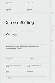 Cover of: Simon Starling: Cuttings