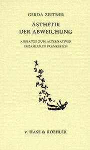 Cover of: Ästhetik der Abweichung by Gerda Zeltner