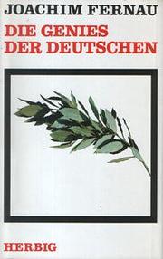 Cover of: Die Genies der Deutschen