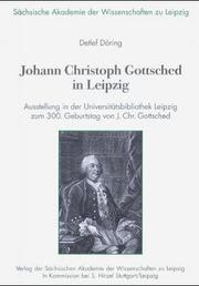 Johann Christoph Gottsched in Leipzig by Detlef Döring