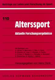 Cover of: Alterssport: aktuelle Forschungsergebnisse