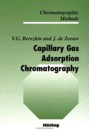 Cover of: Capillary gas adsorption chromatography